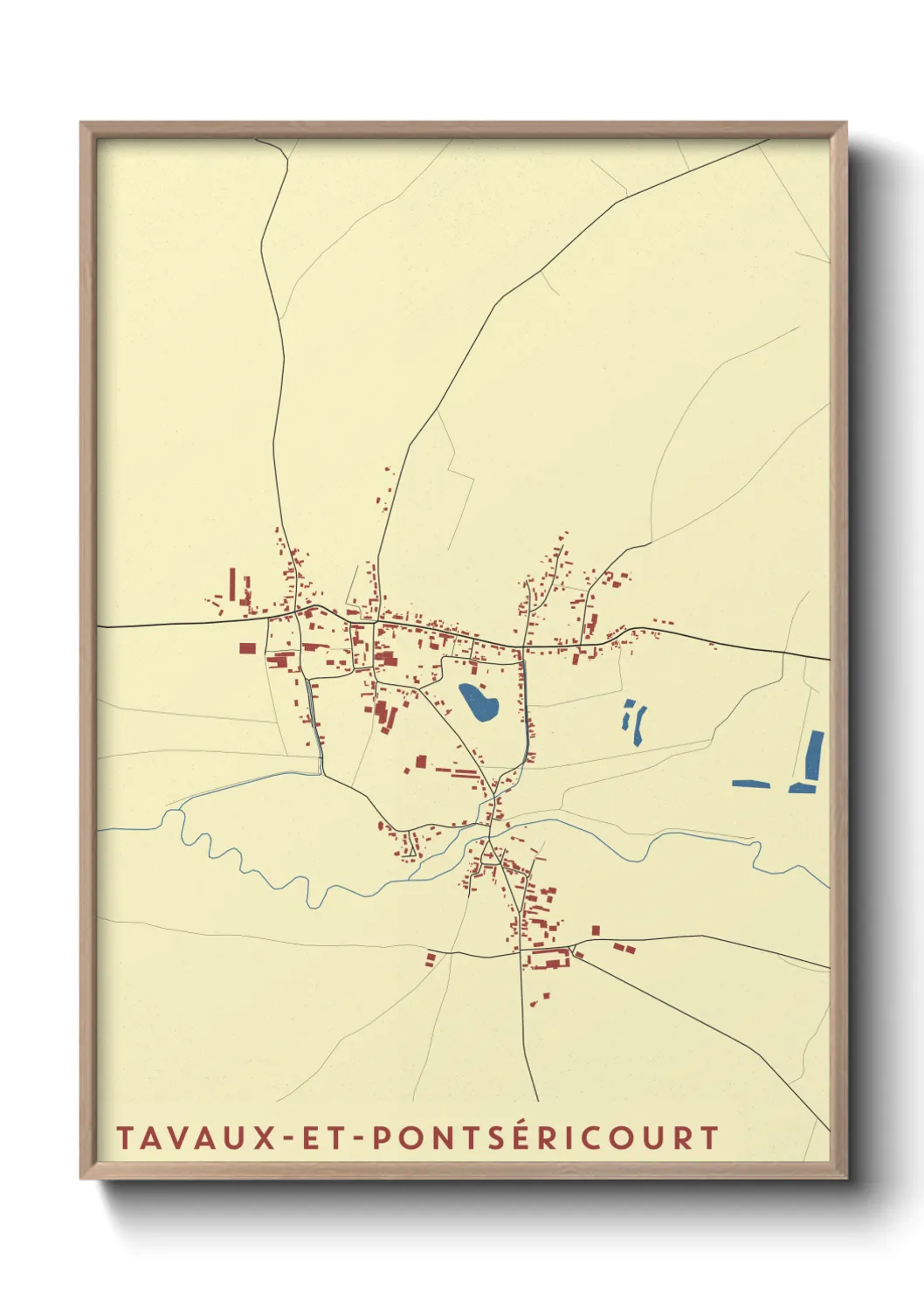 Un poster carteTavaux-et-Pontséricourt