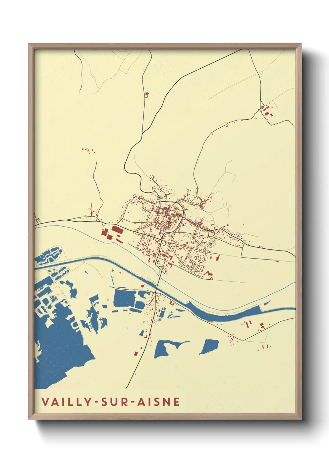 Un poster carteVailly-sur-Aisne