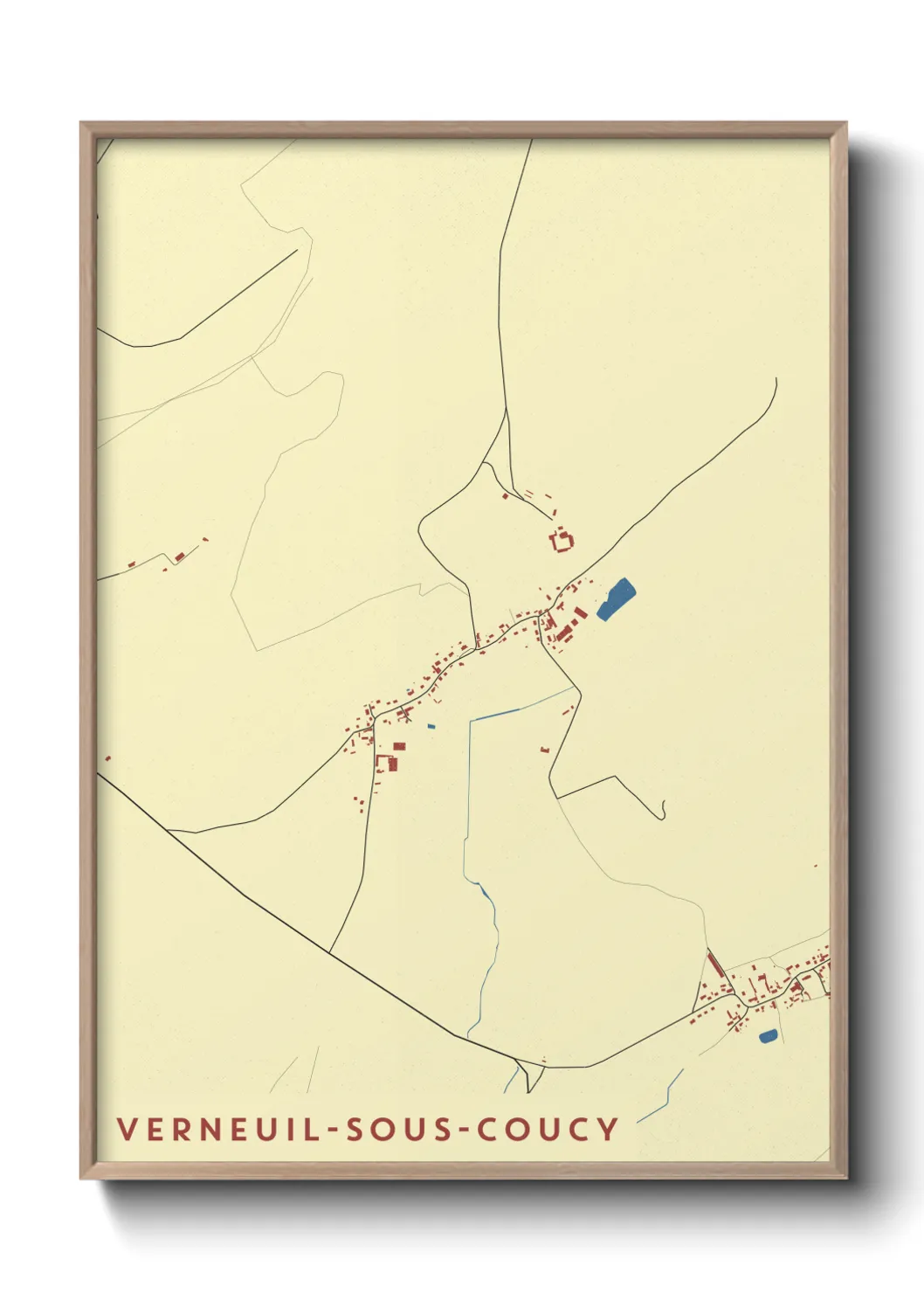 Un poster carteVerneuil-sous-Coucy