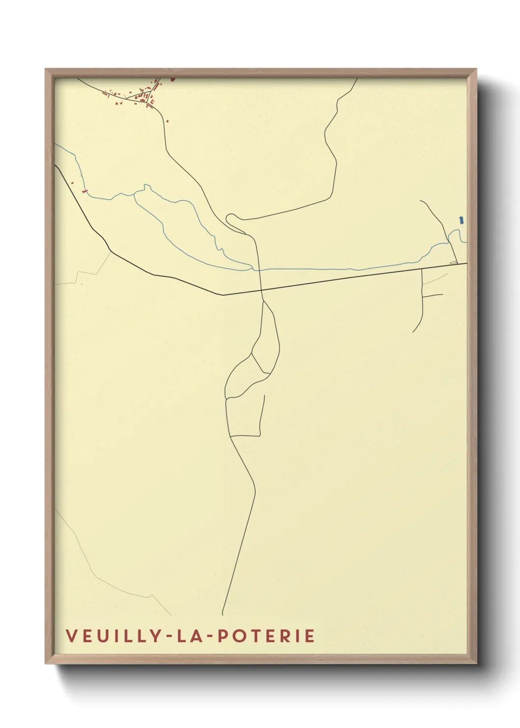Un poster carteVeuilly-la-Poterie