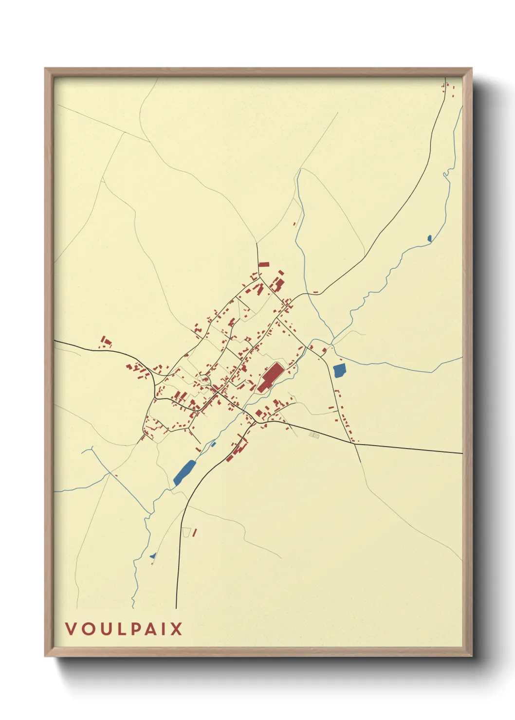 Une affiche de carte sur Voulpaix