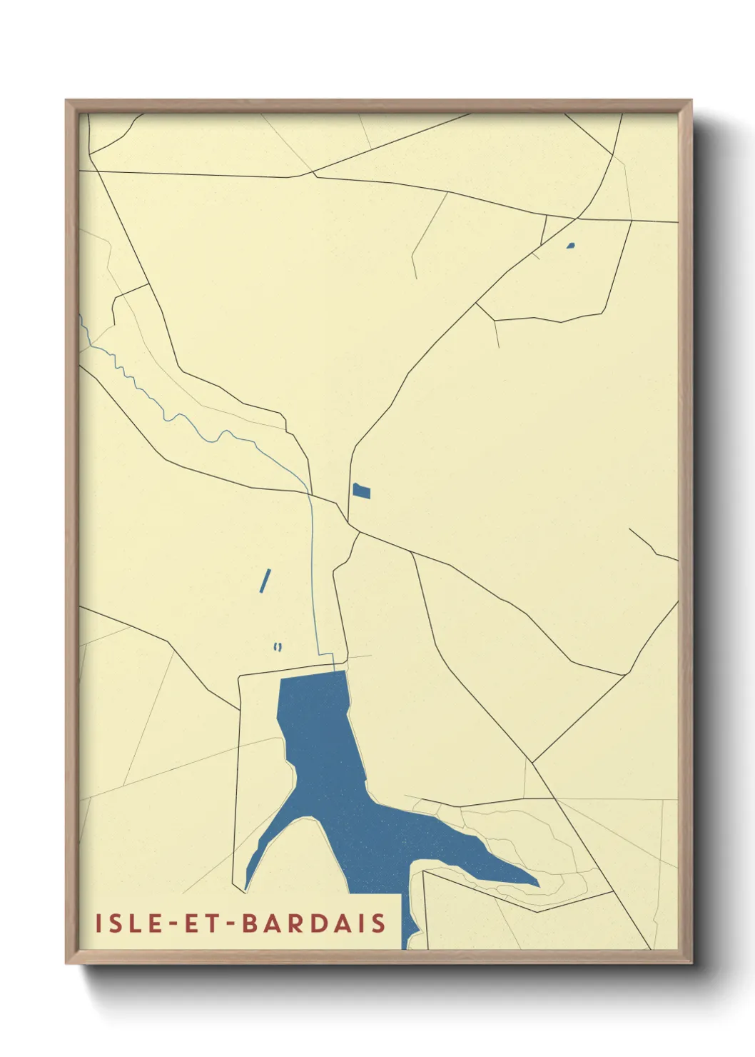 Un poster carteIsle-et-Bardais