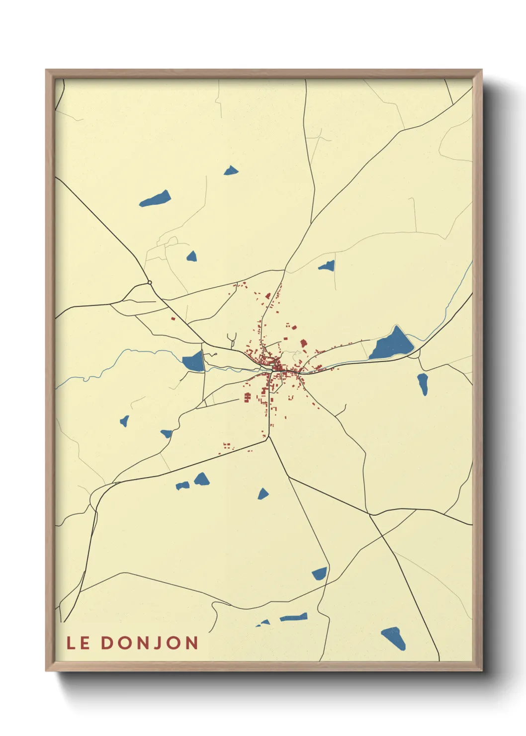 Une affiche de carte sur Le Donjon