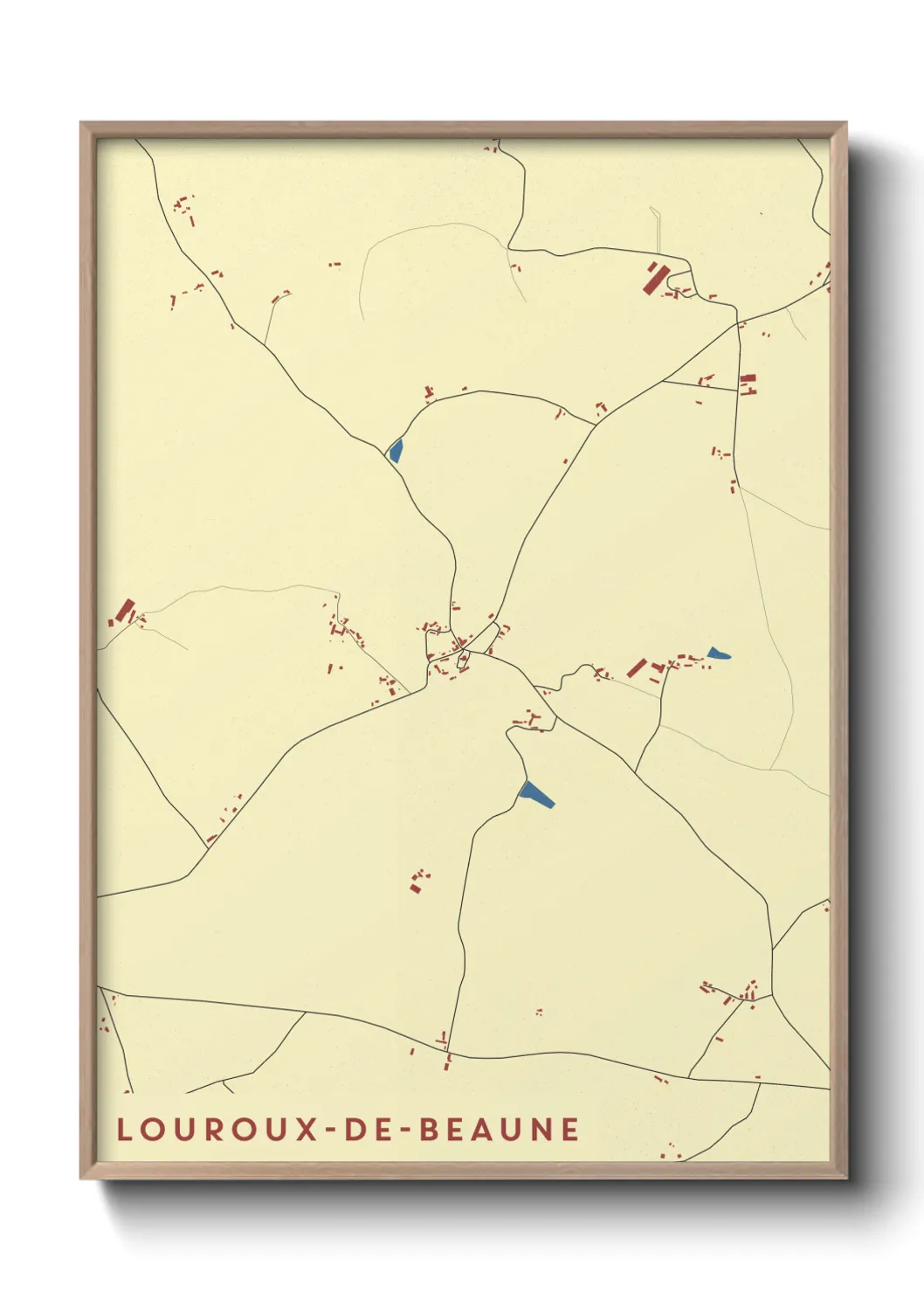 Un poster carteLouroux-de-Beaune