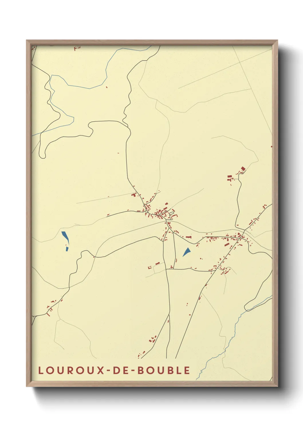 Un poster carteLouroux-de-Bouble