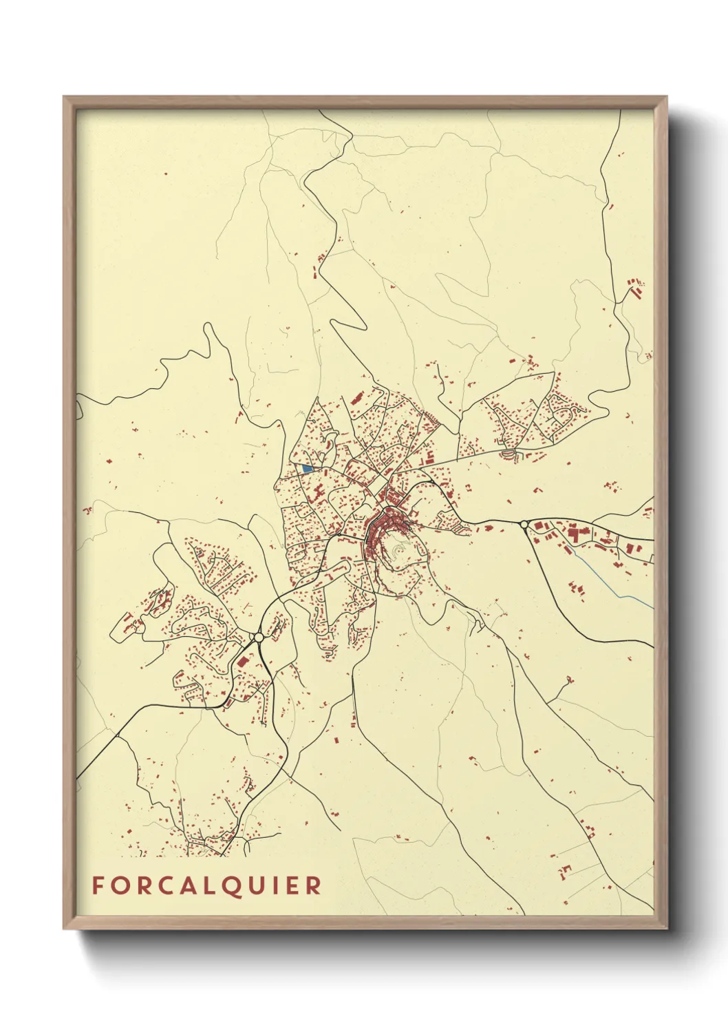 Un poster carteForcalquier