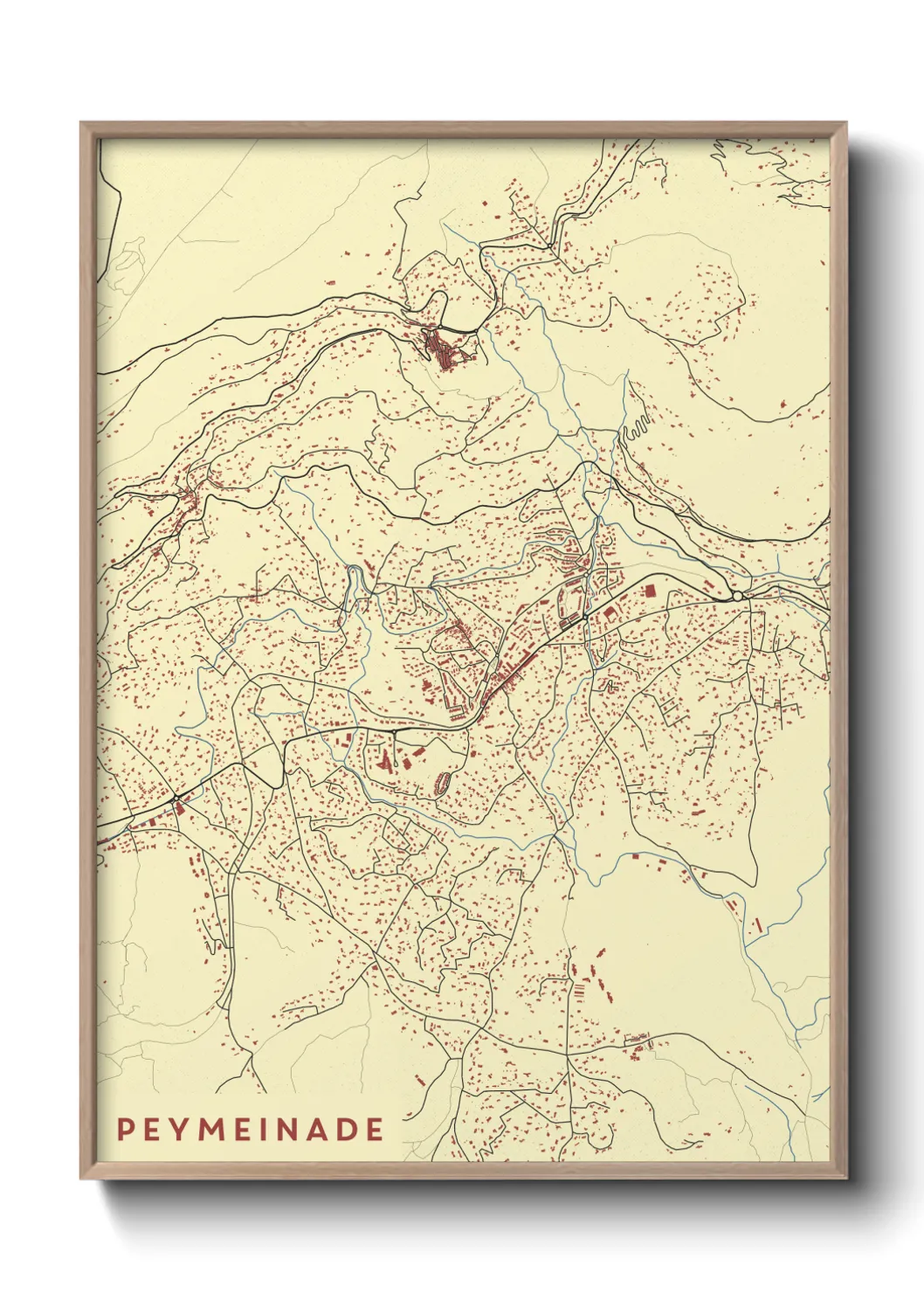 Une affiche de carte sur Peymeinade