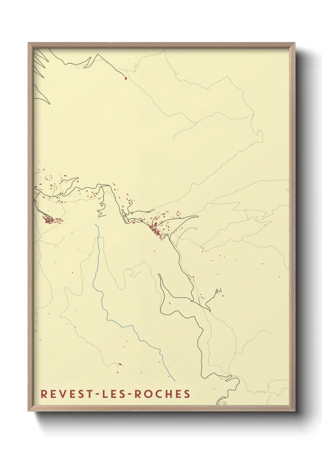 Un poster carteRevest-les-Roches
