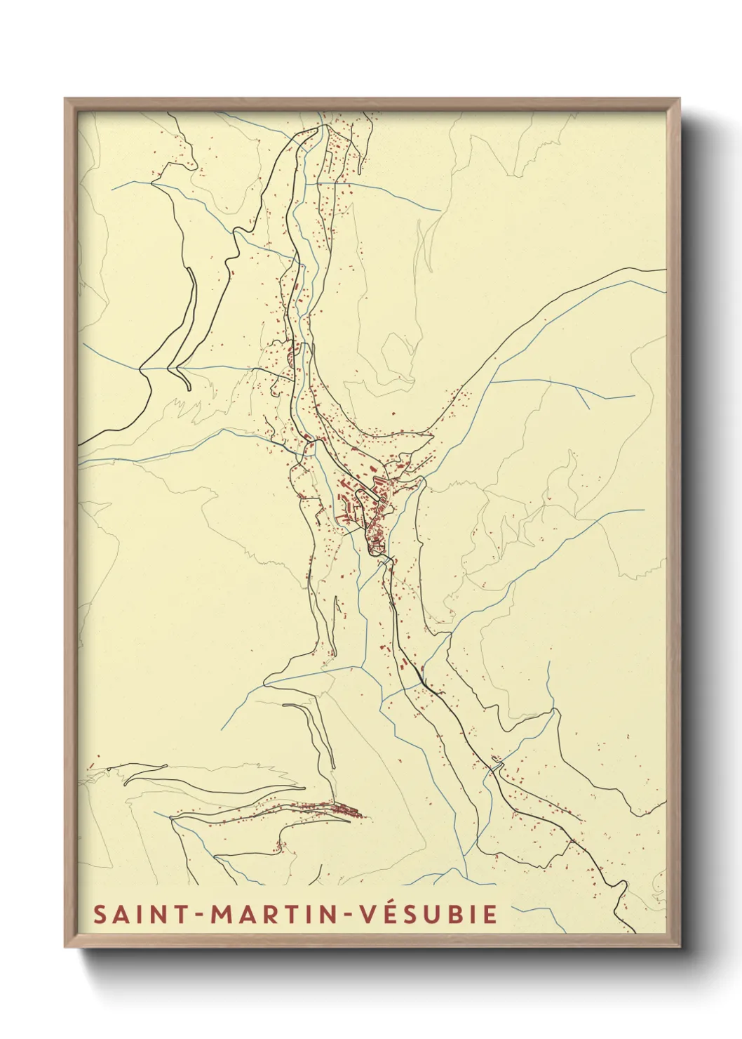 Un poster carteSaint-Martin-Vésubie