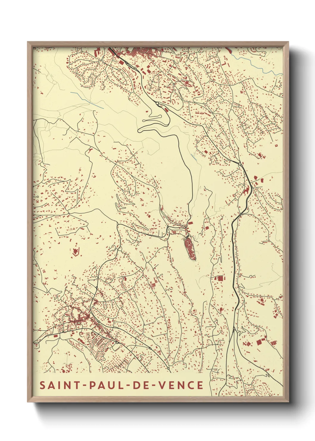 Un poster carteSaint-Paul-de-Vence