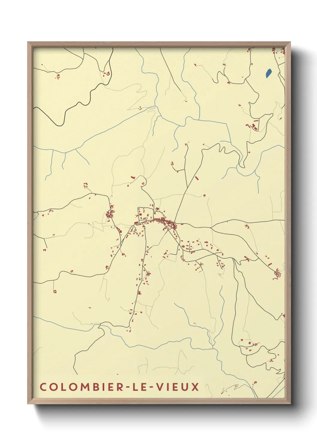Un poster carteColombier-le-Vieux