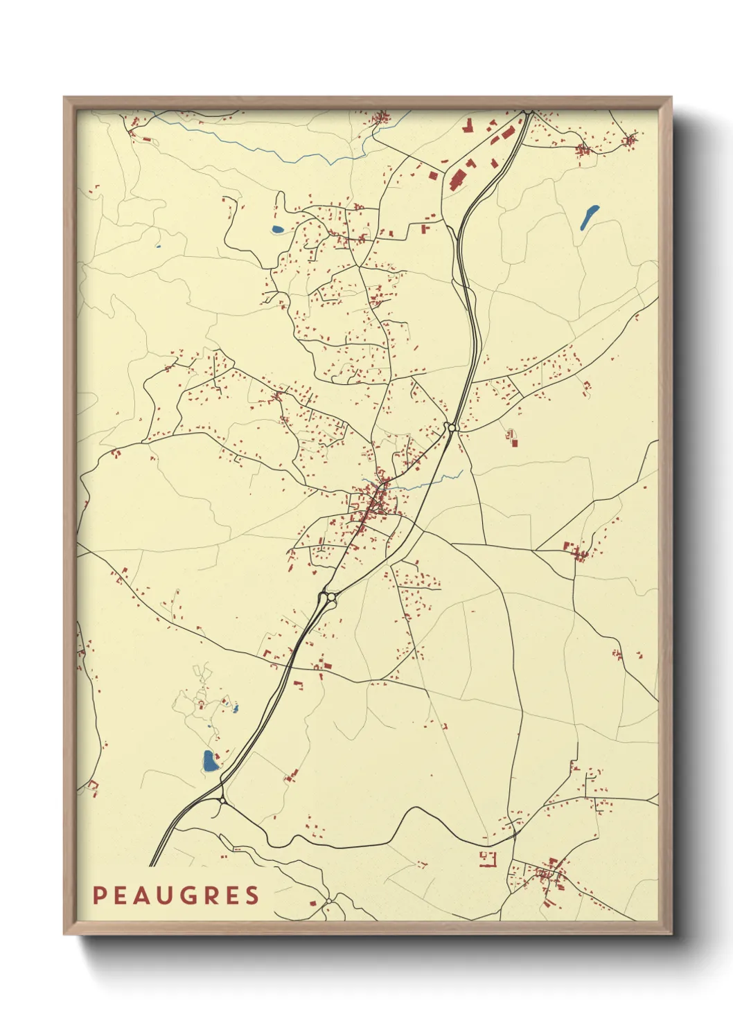 Un poster cartePeaugres