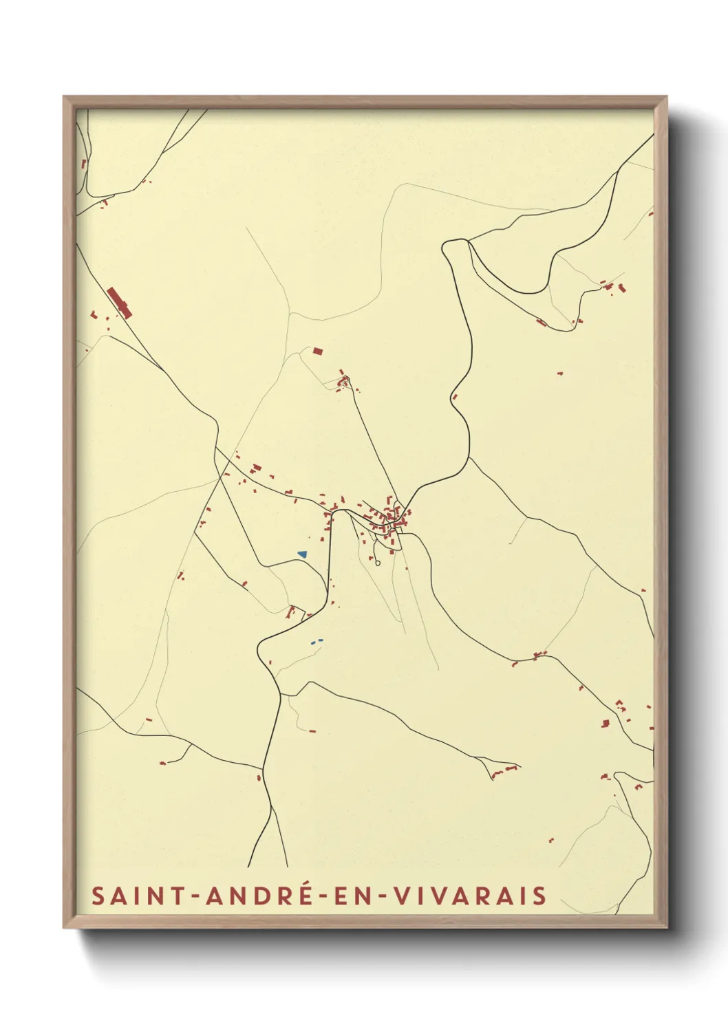 Un poster carteSaint-André-en-Vivarais