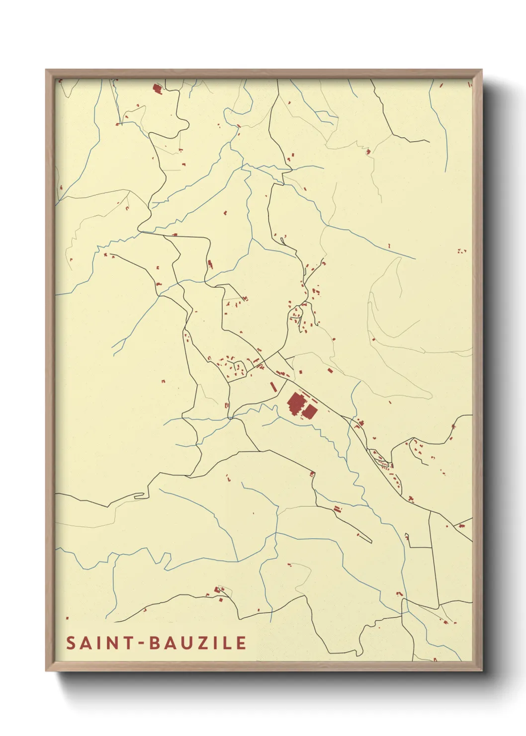 Un poster carteSaint-Bauzile