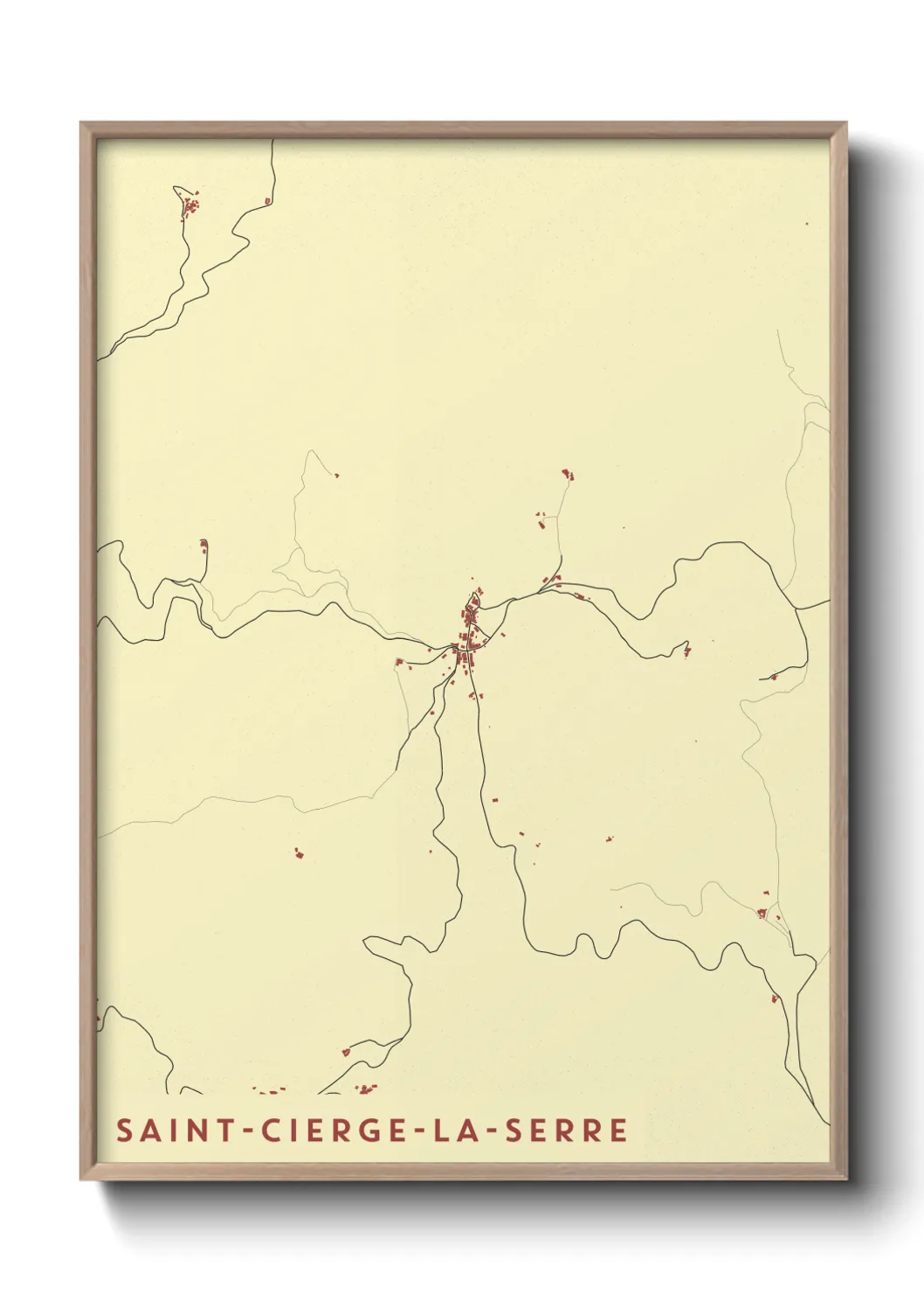 Un poster carteSaint-Cierge-la-Serre