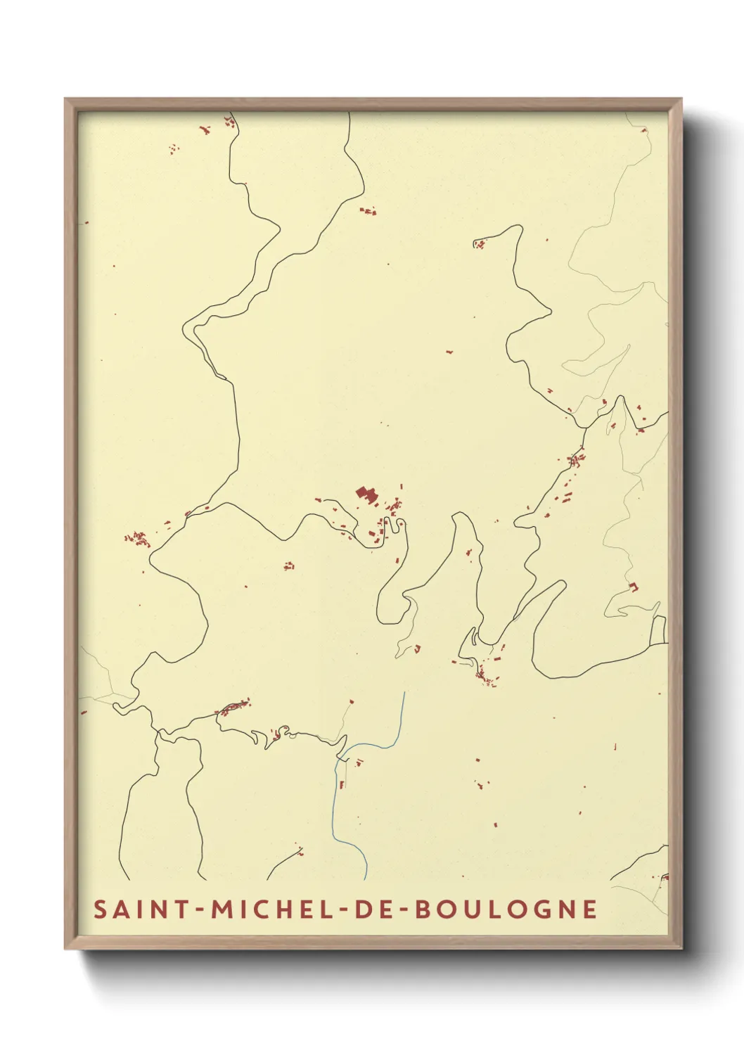 Un poster carteSaint-Michel-de-Boulogne