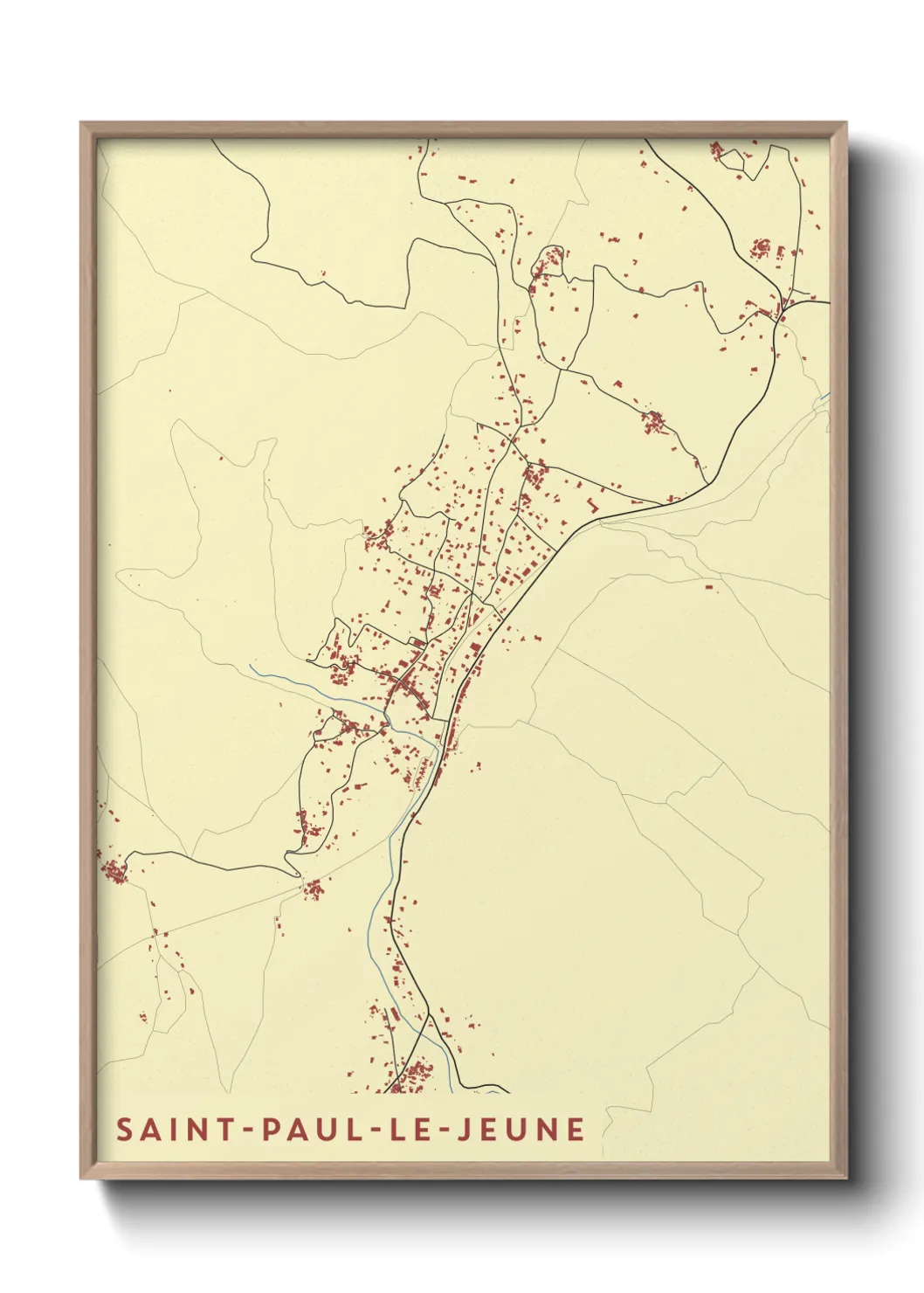 Un poster carteSaint-Paul-le-Jeune