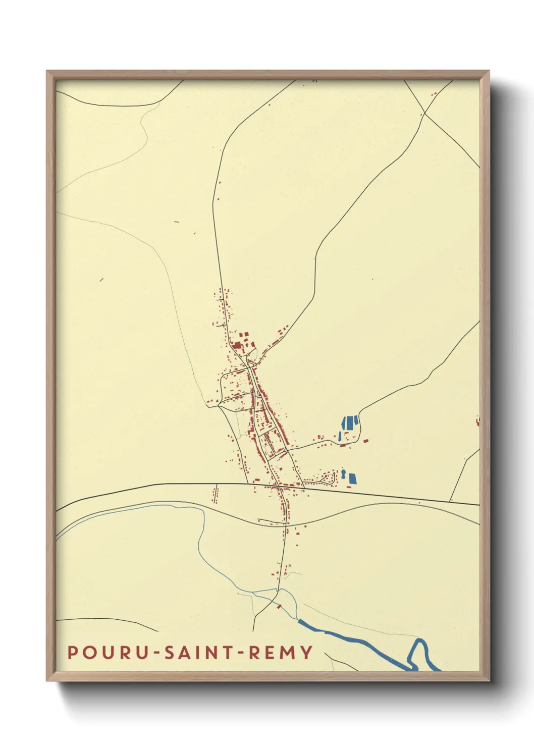 Un poster cartePouru-Saint-Remy