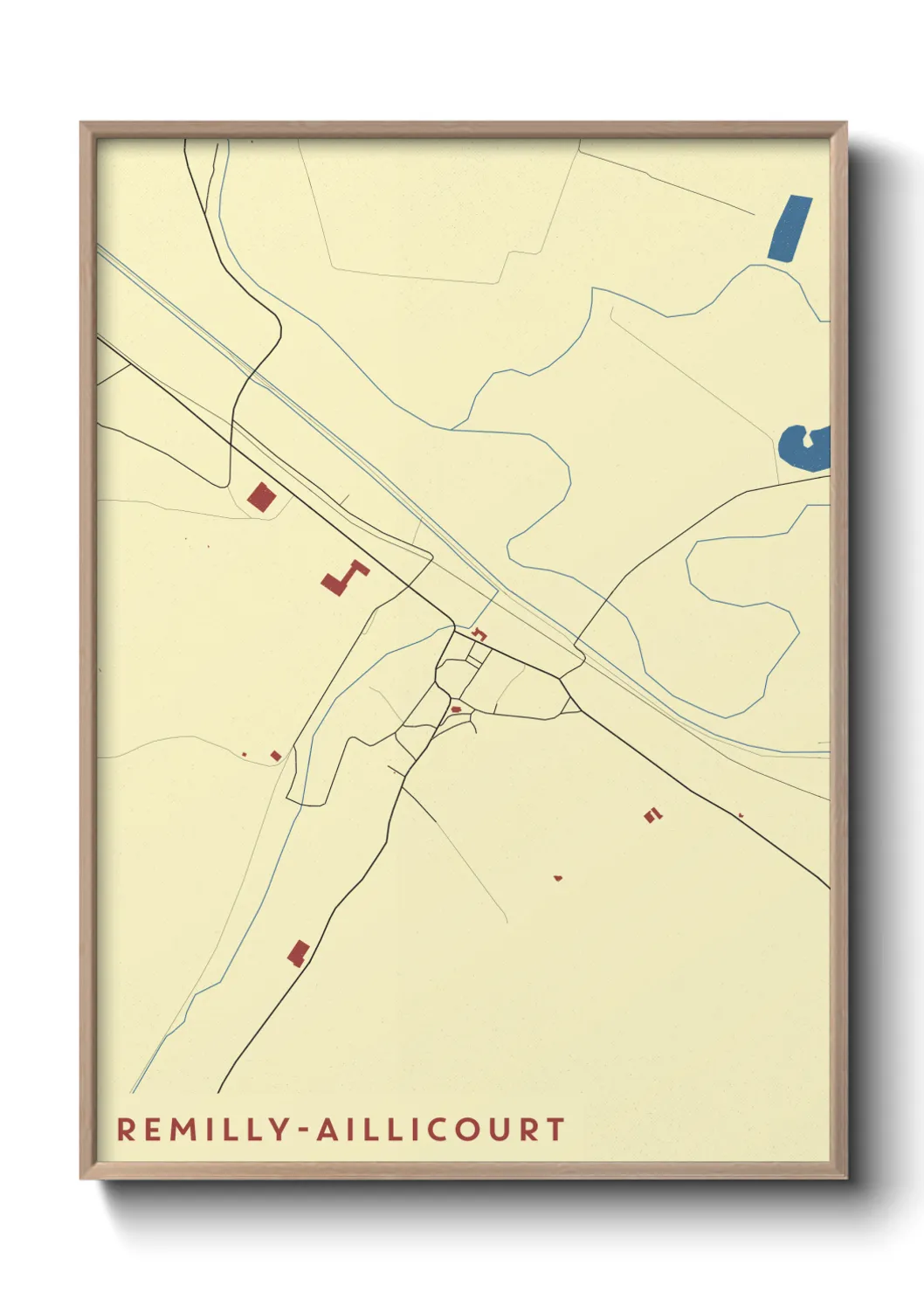 Un poster carteRemilly-Aillicourt