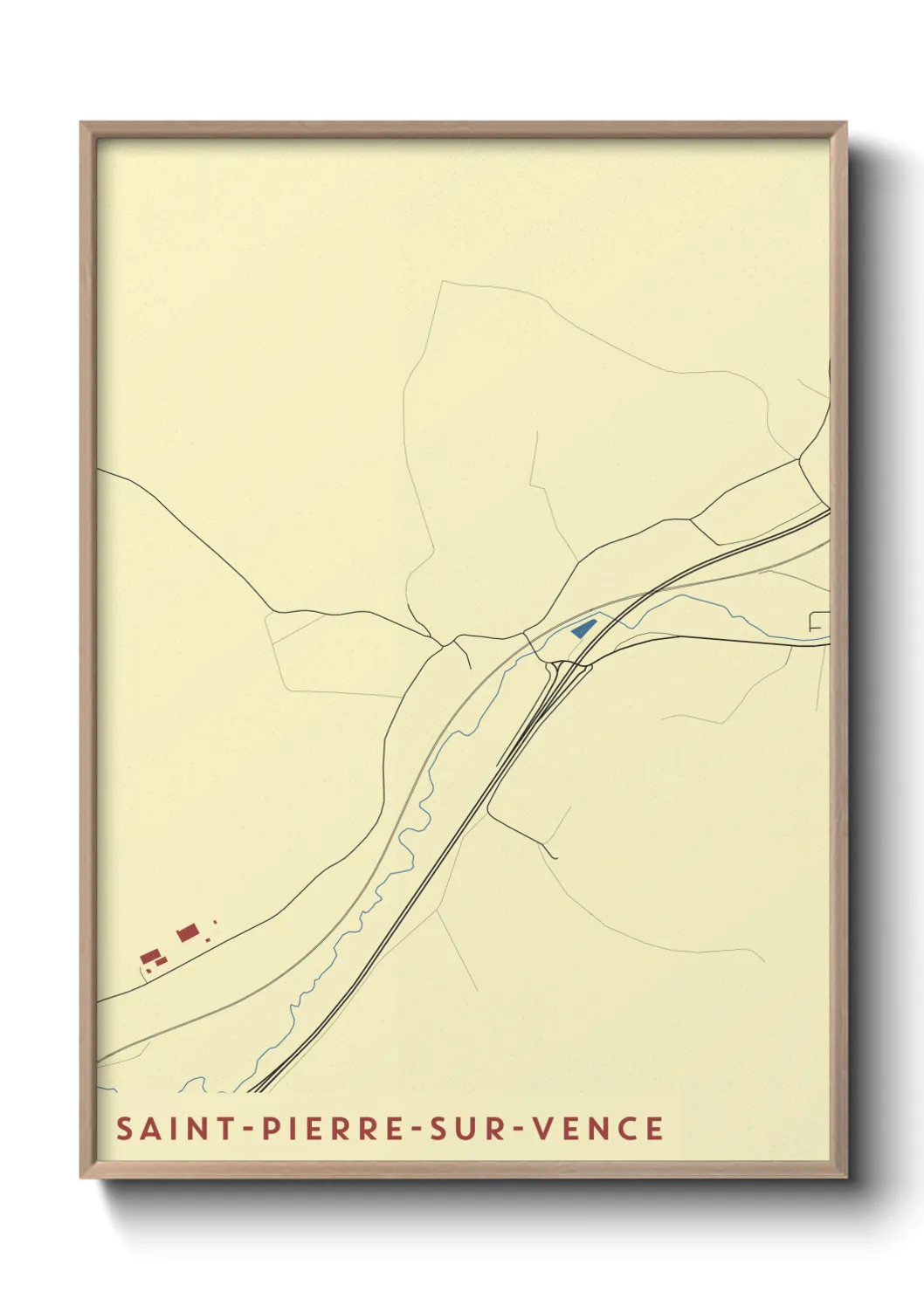 Un poster carteSaint-Pierre-sur-Vence