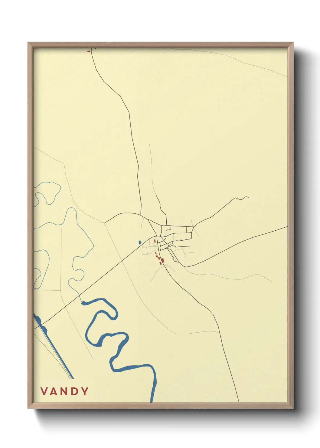 Une affiche de carte sur Vandy