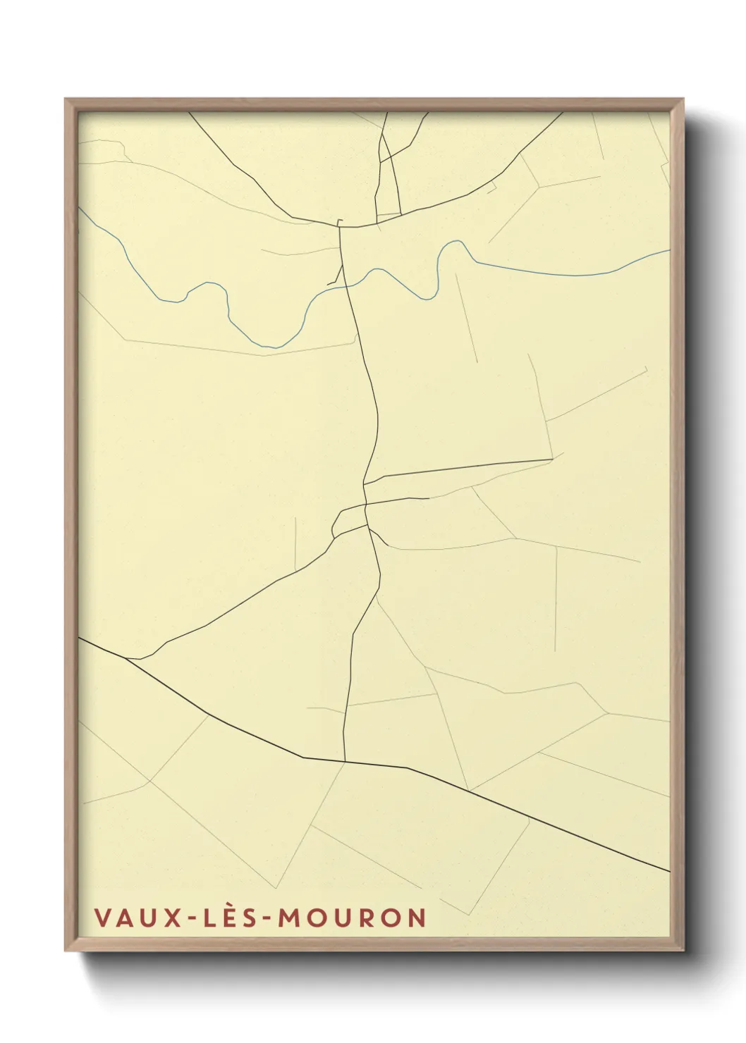 Un poster carteVaux-lès-Mouron