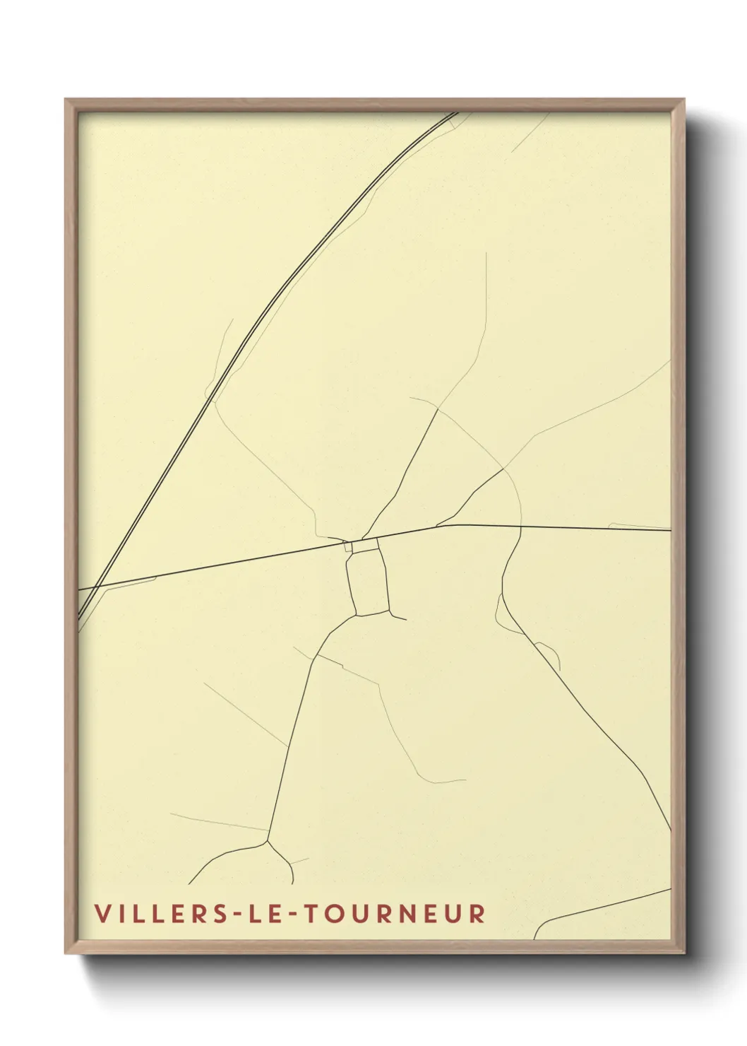 Un poster carteVillers-le-Tourneur