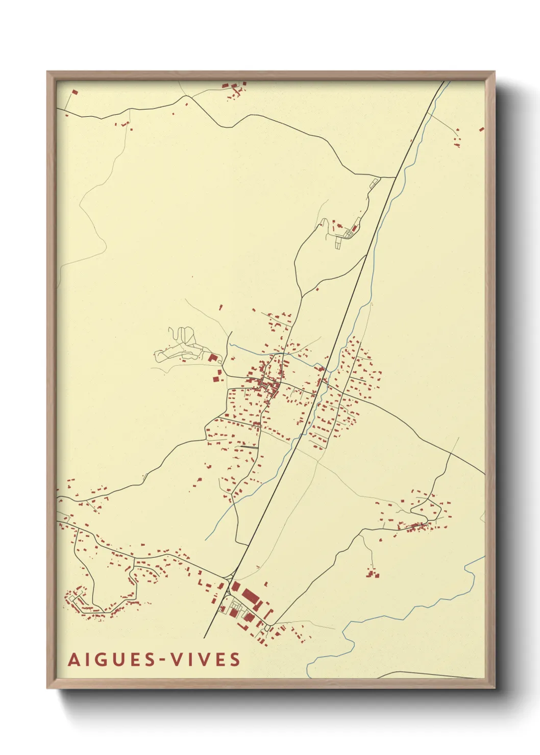 Un poster carteAigues-Vives