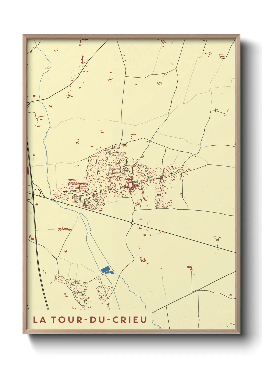 Un poster carteLa Tour-du-Crieu