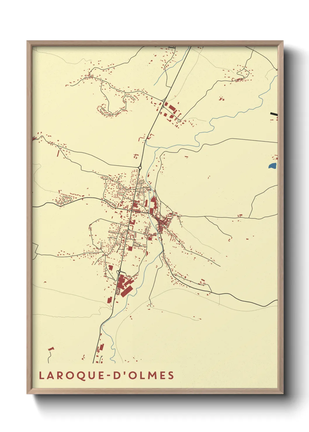 Un poster carteLaroque-d'Olmes