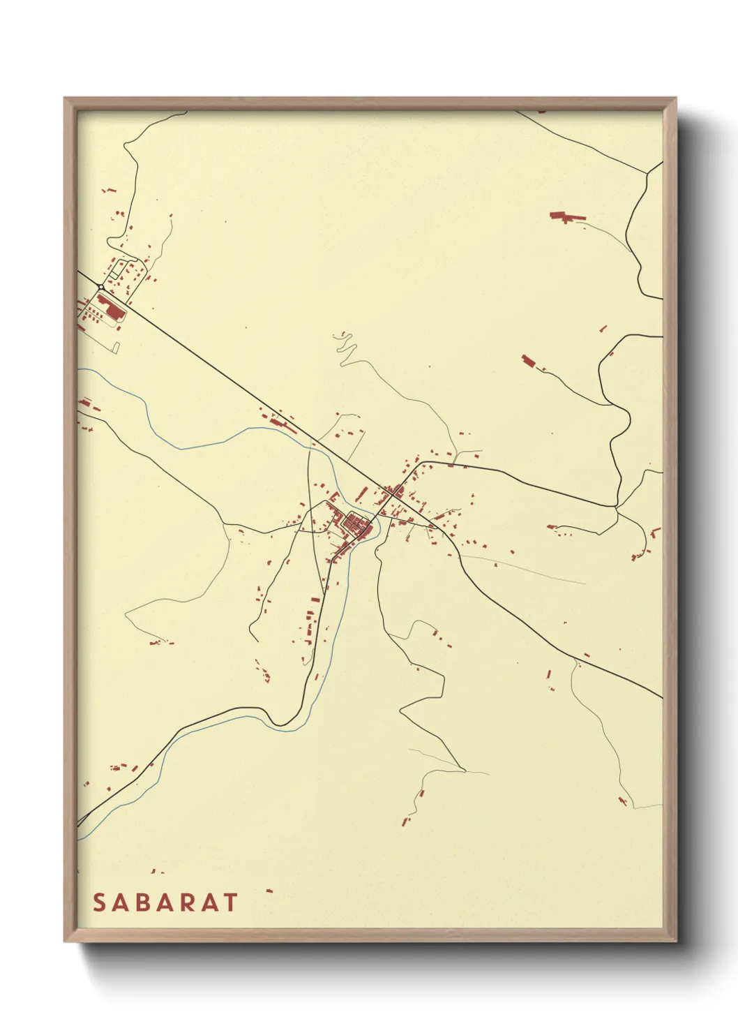 Une affiche de carte sur Sabarat