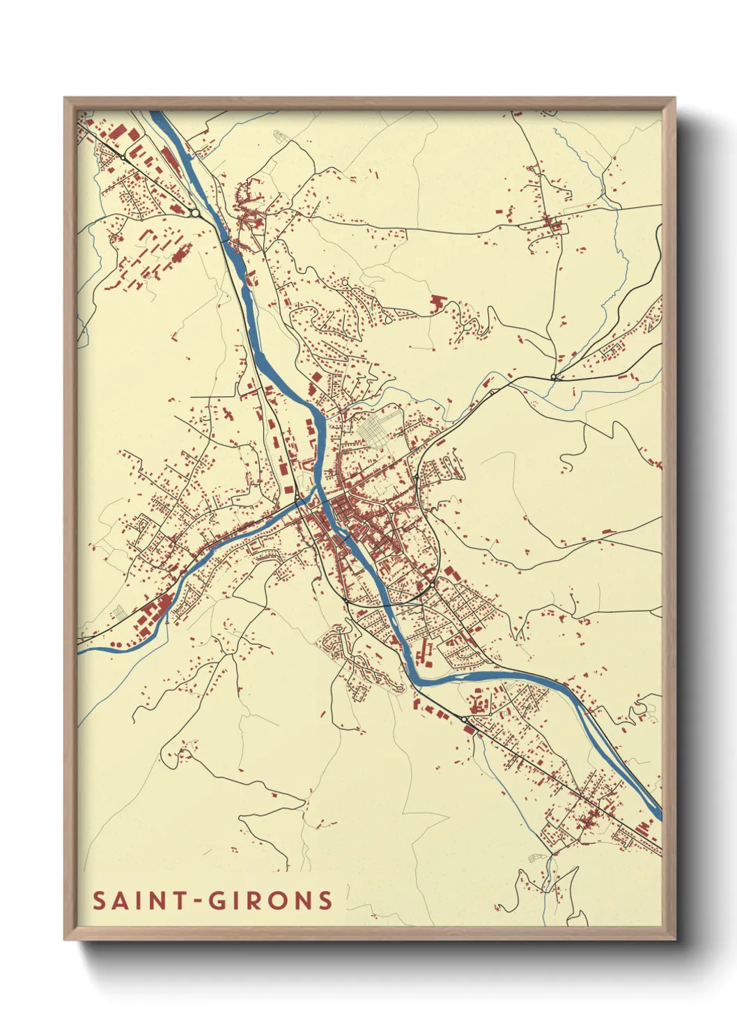 Un poster carteSaint-Girons