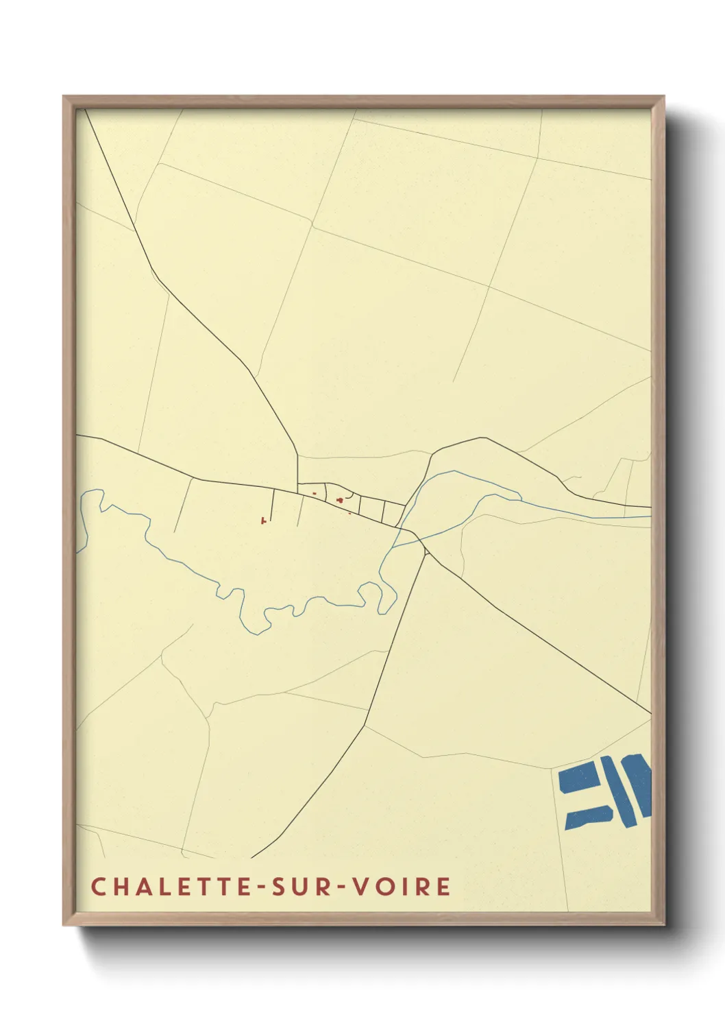 Un poster carteChalette-sur-Voire