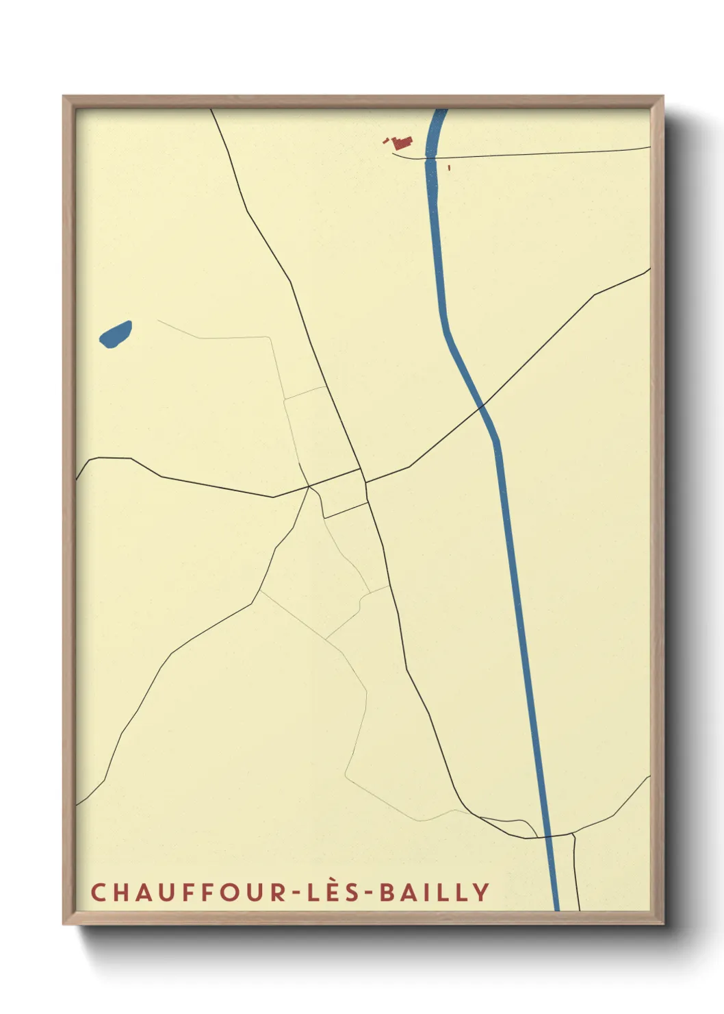 Un poster carteChauffour-lès-Bailly