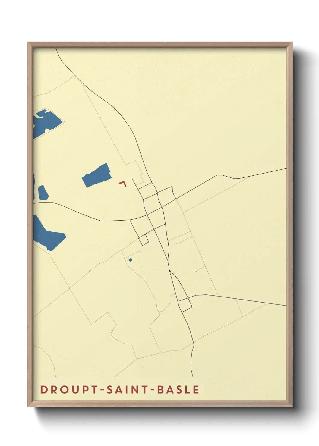 Un poster carteDroupt-Saint-Basle