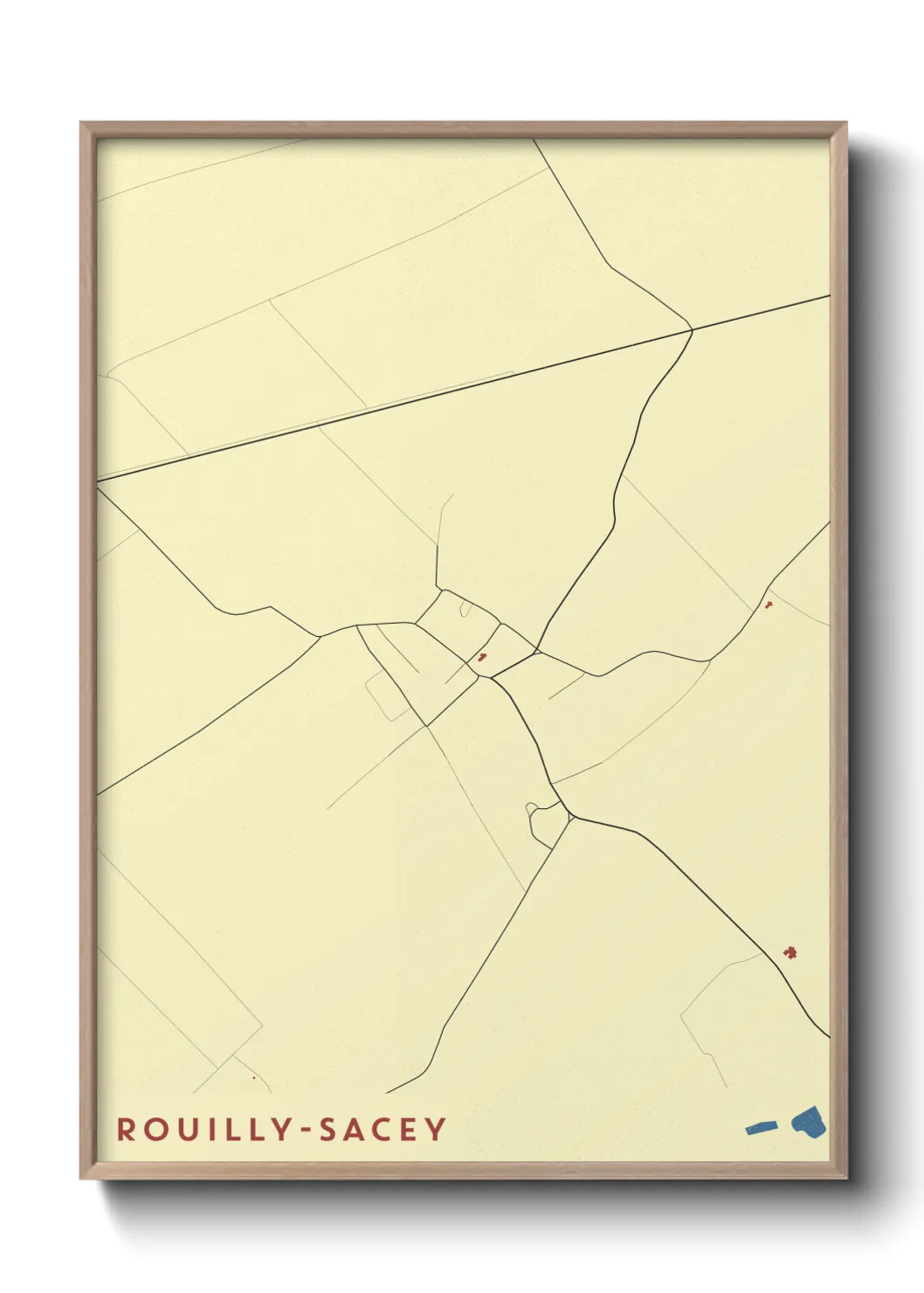 Un poster carteRouilly-Sacey