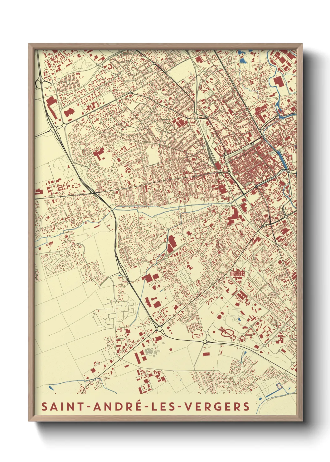 Un poster carteSaint-André-les-Vergers