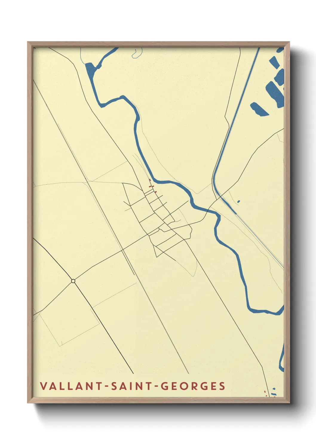 Un poster carteVallant-Saint-Georges