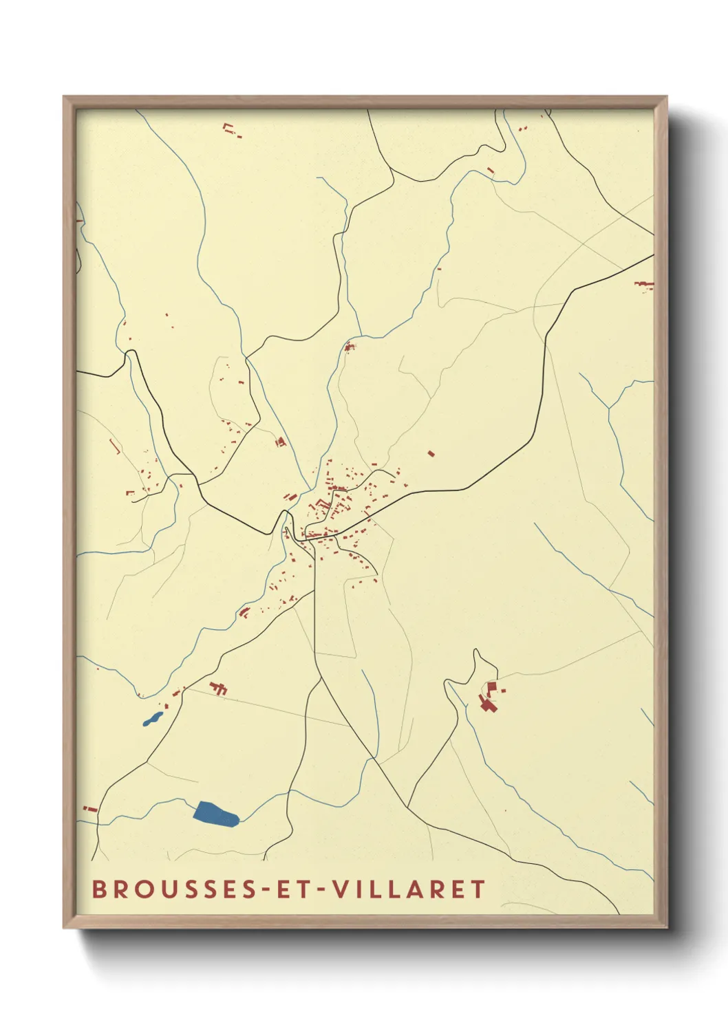 Un poster carteBrousses-et-Villaret