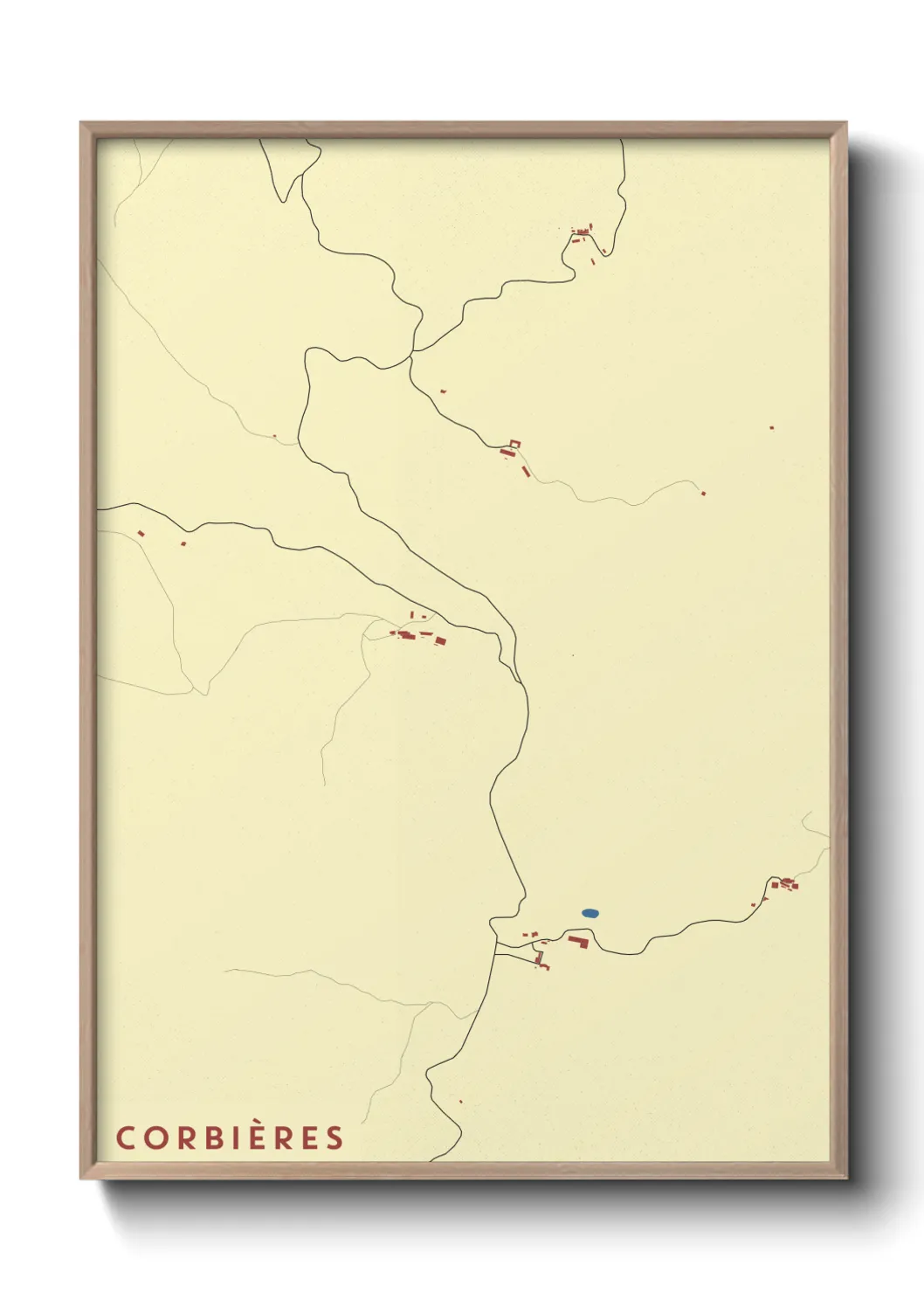 Un poster carteCorbières