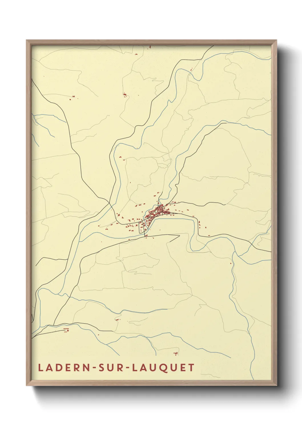 Un poster carteLadern-sur-Lauquet