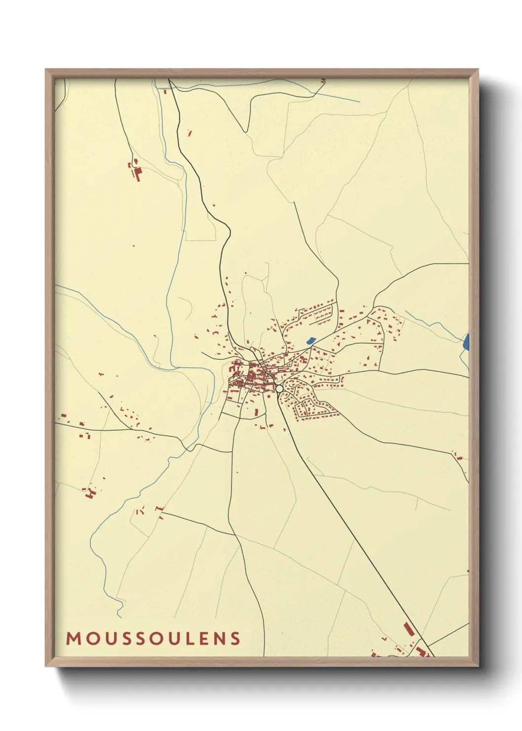 Un poster carteMoussoulens