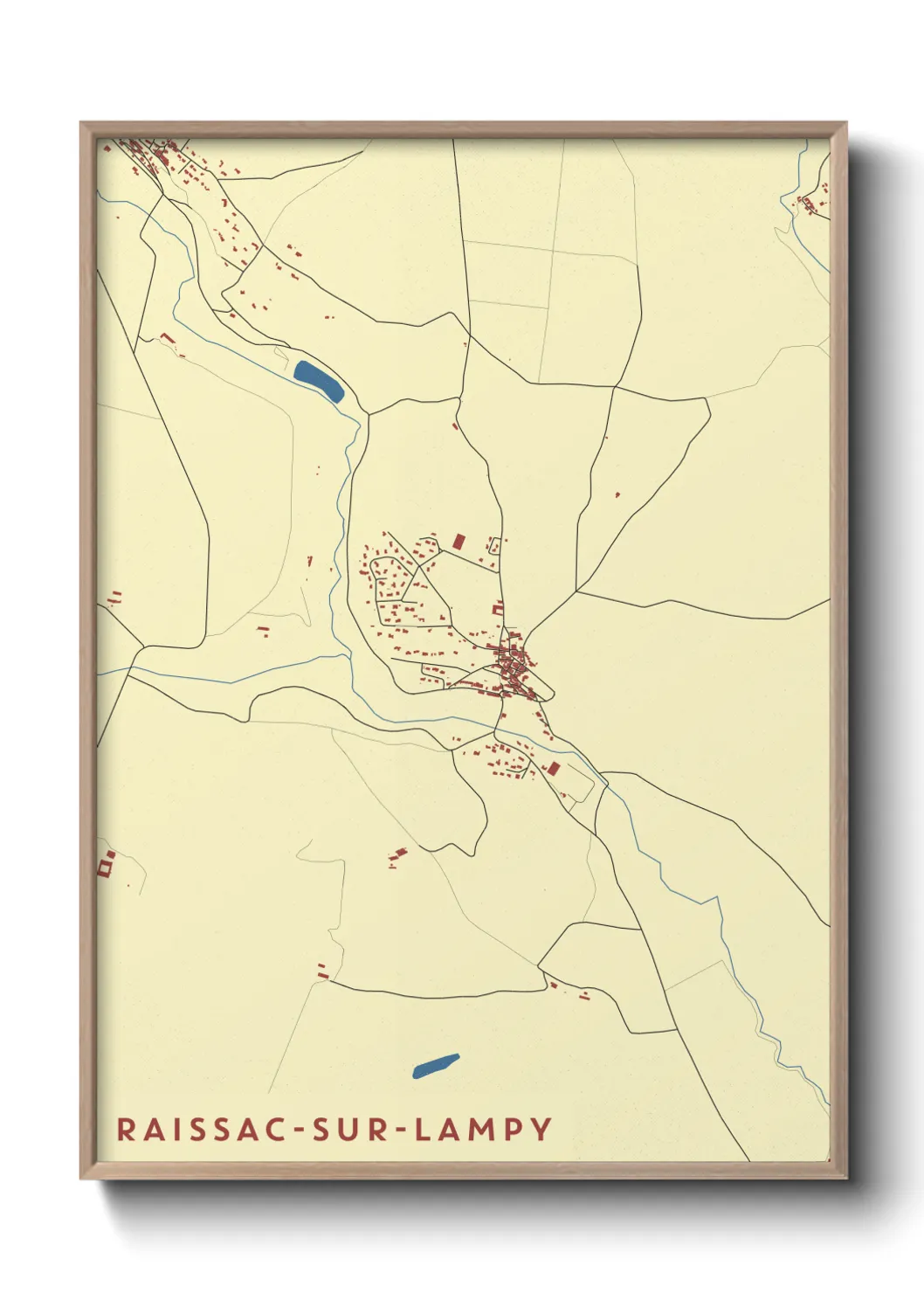 Un poster carteRaissac-sur-Lampy