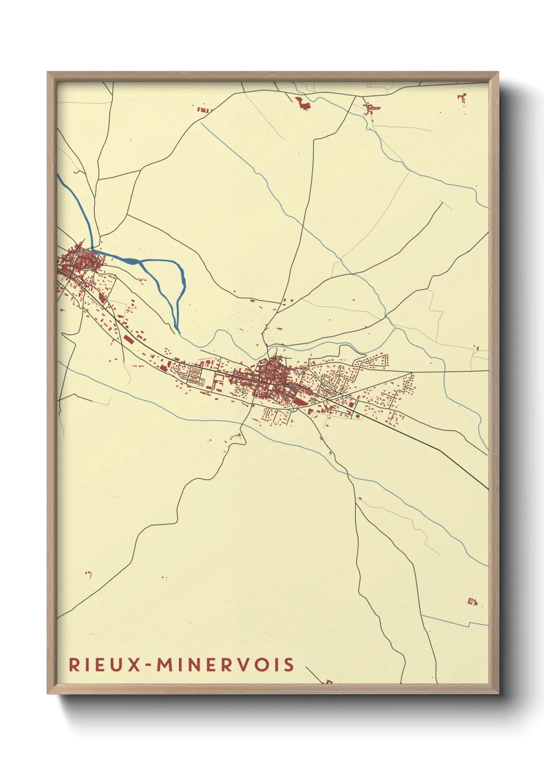 Un poster carteRieux-Minervois