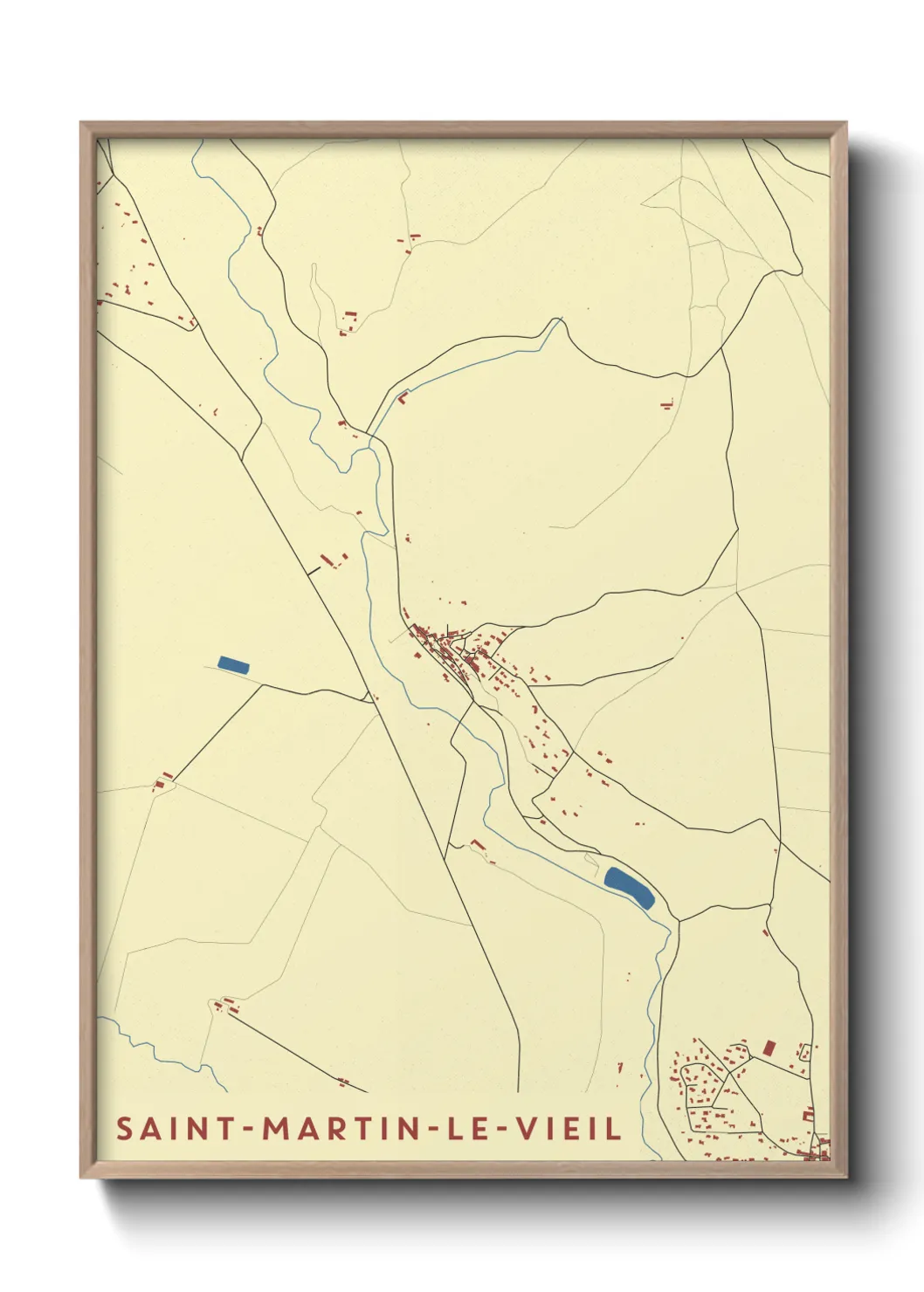 Un poster carteSaint-Martin-le-Vieil