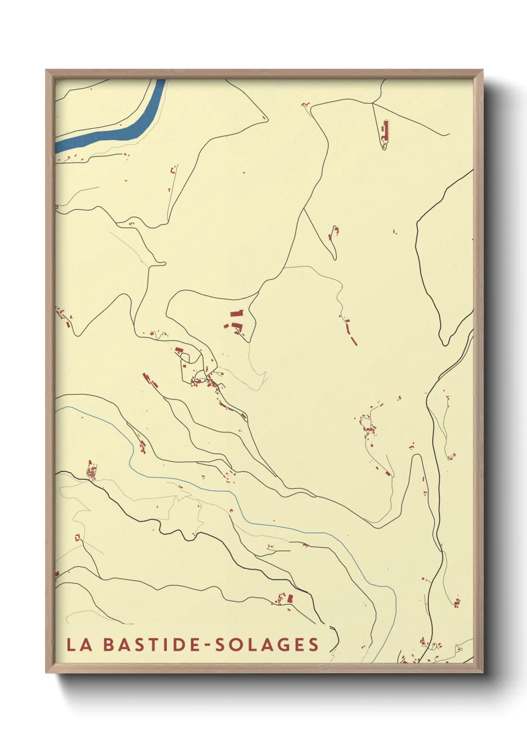 Un poster carteLa Bastide-Solages