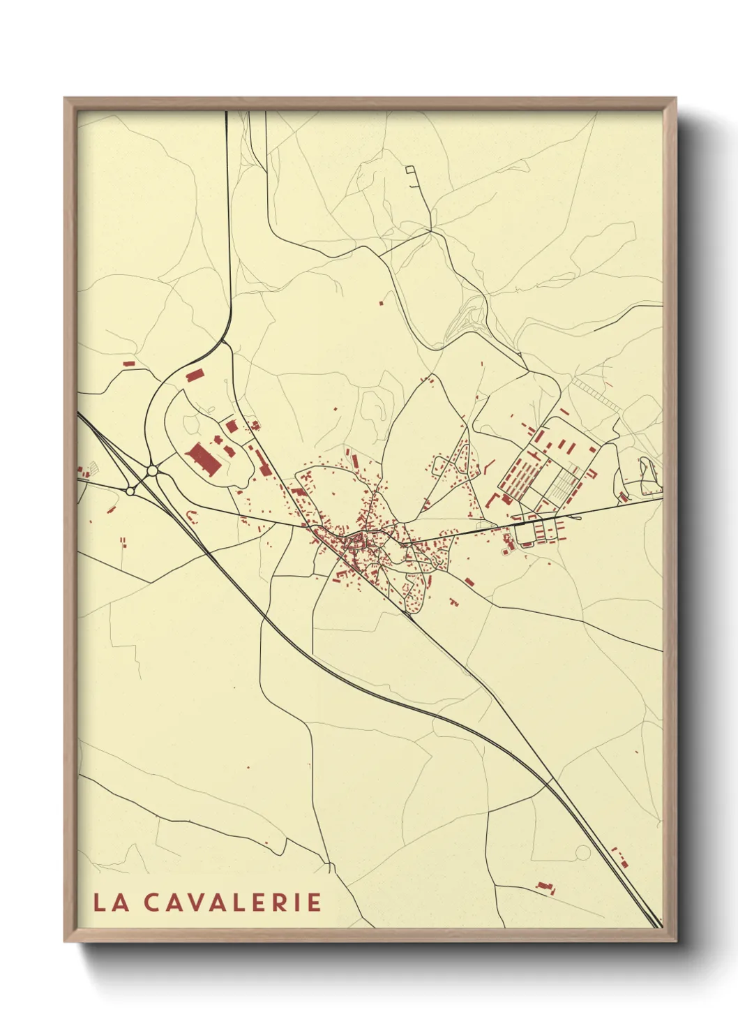 Une affiche de carte sur La Cavalerie