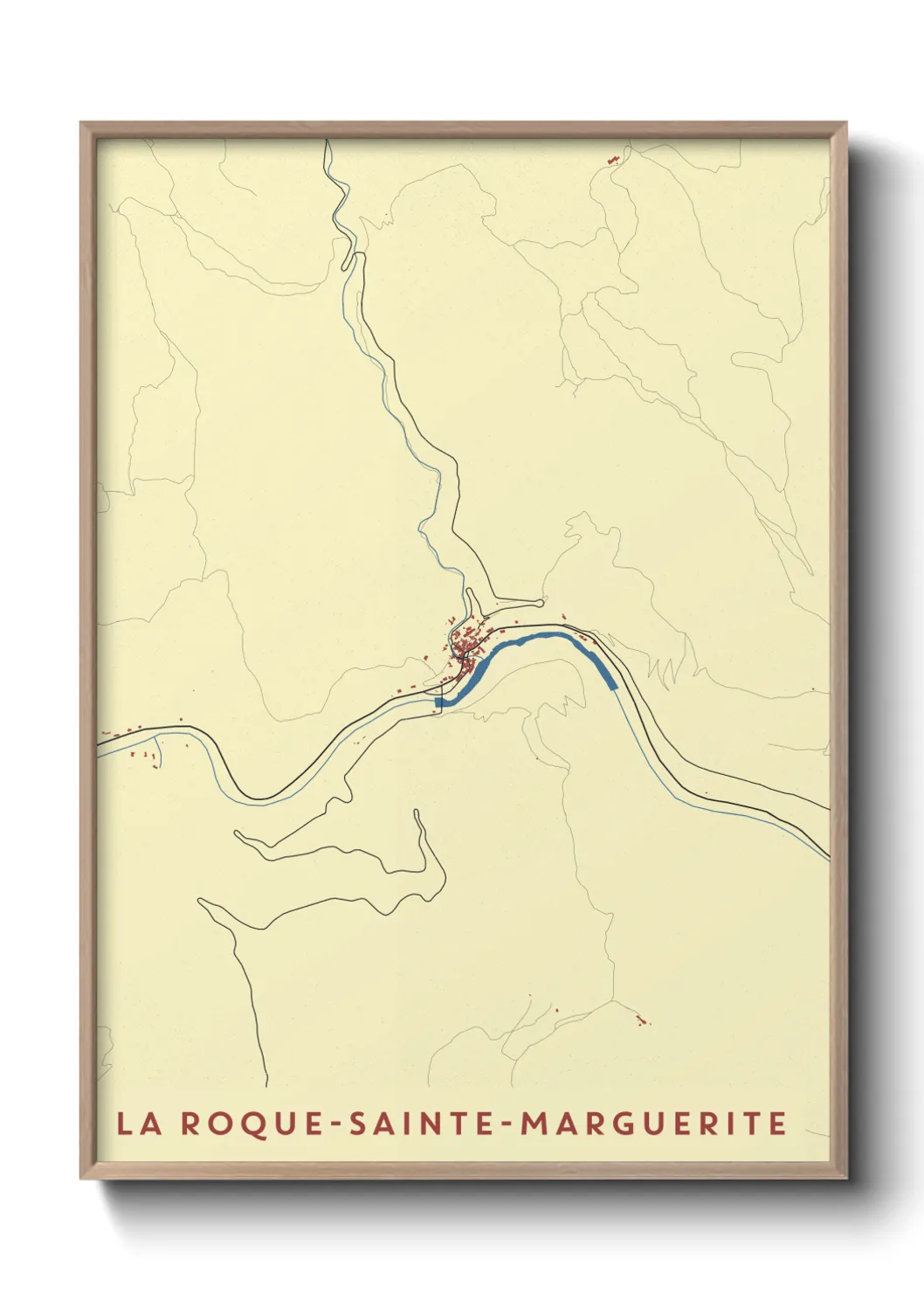 Un poster carteLa Roque-Sainte-Marguerite