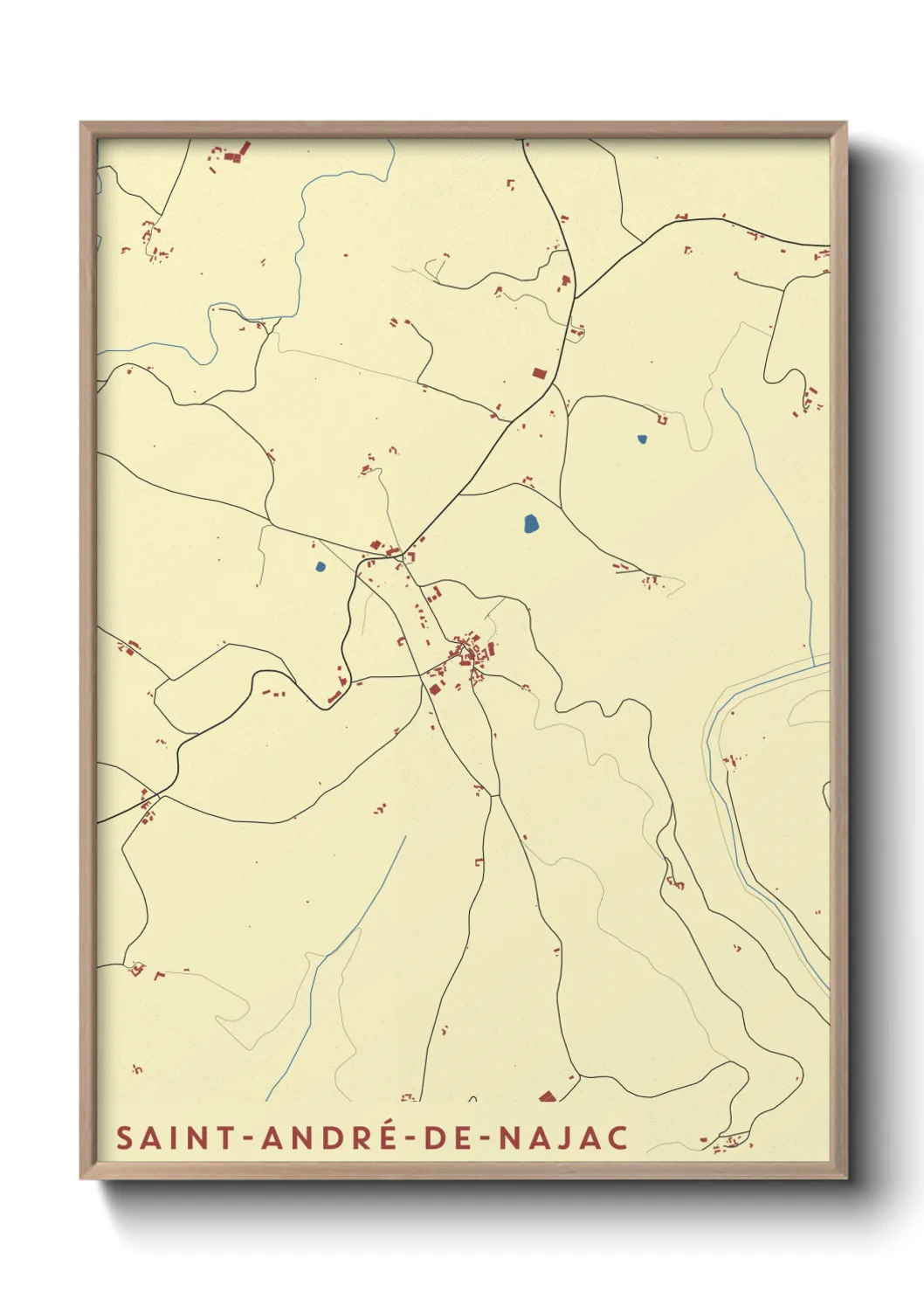 Un poster carteSaint-André-de-Najac