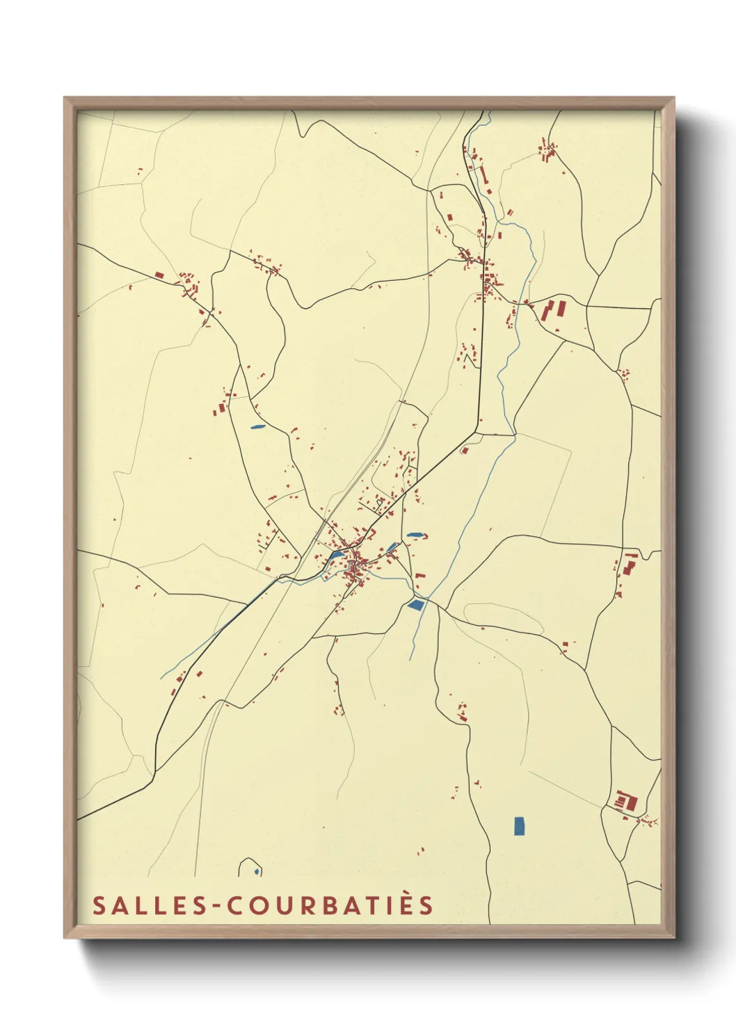 Un poster carteSalles-Courbatiès